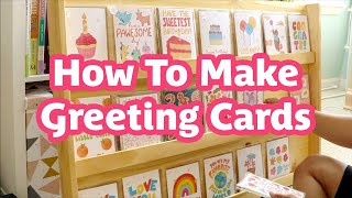 How To Make Greeting Cards At Home  Materials amp Supplies Full Process  Tips [upl. by Perceval560]