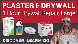 How to repair drywall  Start to Finish in One Hour [upl. by Nuarb277]