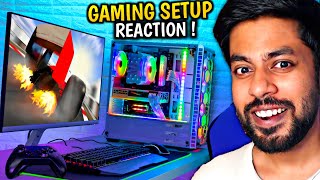 I REACTED TO MY SUBSCRIBERS GAMING SETUP   Gaming setup  Mr IG 4 [upl. by Sill]