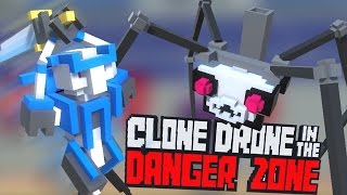 Jet Packs amp Endless Mode  Clone Drone in the Danger Zone Endless Mode Gameplay Highlights [upl. by Esilana]