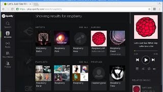 Spotify rodando no Raspberry Pi 3 Raspbian com Chromium e Adobe Flash Player [upl. by Rabkin]