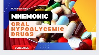 Mnemonics  Oral hypoglycemic drug  Budding Dentist [upl. by Neff514]