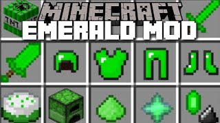 Minecraft EMERALD MOD  SURVIVE THE EMERALD MOBS Minecraft [upl. by Idden]