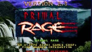 Primal Rage Fatality Time Arcade Version [upl. by Nagram]