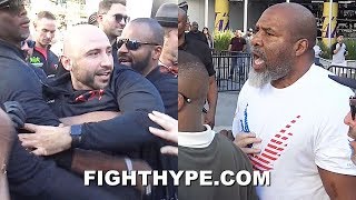 WOW SHANNON BRIGGS GETS INTO FIGHT WITH KSI TEAM PUNCHES SPECTATOR amp ALL HELL BREAKS LOOSE [upl. by Asilrahc]