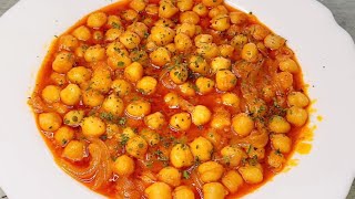 ‼️RECETA EXPRÉS‼️GUISO DE GARBANZOS RICO Y FÁCIL EN 10 MINUTOS 1 INGREDIENTE CON MUCHO SABOR 😋 [upl. by Shanta882]