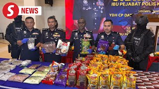 Seven nabbed drugs worth RM28mil seized in Johors largest haul this year [upl. by Bianca640]