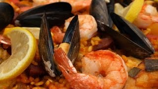 Paella Recipe  How to Make Paella  The Frugal Chef [upl. by Hewett]