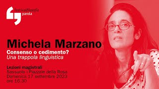 Michela Marzano  Consenso o cedimento  festivalfilosofia 2023 [upl. by Anale479]