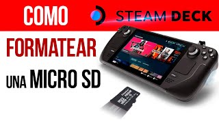 Cómo formatear una tarjeta SD en Steam Deck [upl. by Karsten]