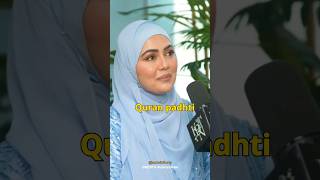 Sana khan talks about reciting QURAN🤍🌸🤲🏻 shorts Sanakhan islam podcast FtRubinaDilaiks [upl. by Ogawa966]