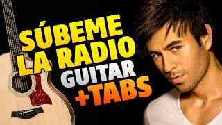 Enrique Iglesias – Subeme La Radio fingerstyle guitar cover tabs and karaoke [upl. by Holman]