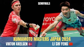 Viktor Axelsen 🇩🇰 Vs Li Shi Feng 🇨🇳  Kumamoto Masters Japan 2024 [upl. by Nived]