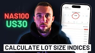 How to Calculate Lot Size on US30 and NAS100 EASY [upl. by God]