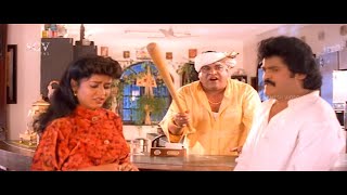 Doddanna Interrupts Jaggesh Romance With Lover  Bal Nan Maga Kannada Movie Part 4 [upl. by Hukill839]