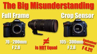 Full Frame Lenses on Crop Sensor Cameras Dont Work the Way You Think They Work [upl. by Imogene]