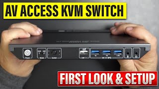 AV Access Dual Monitor KVM Switch  Testing with Laptop And Steam Deck [upl. by Aytac846]