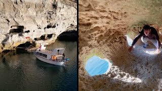 Lost ‘Castle’ Emerges From River as Droughts Affect Turkey [upl. by Lazes]