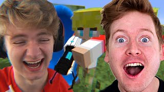 TommyInnit Minecrafts Portal Gun Mod Is Stupidly Funny Reaction [upl. by Sutniuq]