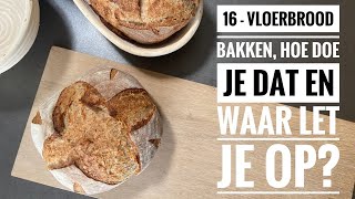 16  Vloerbrood bakken hoe doe je dat en waar let je op [upl. by Sauls]