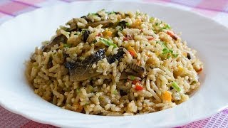 Pilaf de orez cu ciuperci  JamilaCuisine [upl. by Vachil]