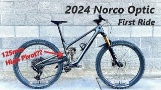 2024 Norco Optic First Ride  High Pivot Hype [upl. by Lynea]