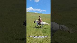 How Modern Mongolian woman rides [upl. by Zetram]