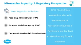 Nitrosamine Impurity A Regulatory Perspective  Veeprho [upl. by Nwahsed]