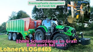 LohnerVLOG405 Strautmann Magnon 11430 Deutz Agrotron 7250TTV I Fendt 926 Frontzapfwelle demontiert [upl. by Drareg]