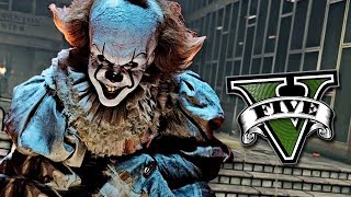 ENCONTRÉ A ESO EL PAYASO IT PENNYWISE   GTA V SecretoMisterioMod [upl. by Moberg]