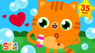 Pop the Bubbles  13 Fun Activity Songs  Kids Songs  Super Simple Songs [upl. by Maltzman]