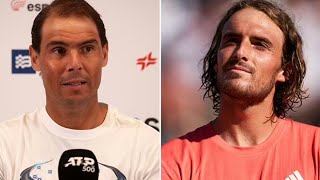 Rafael Nadal accuses Stefanos Tsitsipas of talking nonsense after comeback victory [upl. by Anerrol]