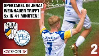 WeinhauerWahnsinn FÜNFERPACK in einer Hälfte CZ Jena  Hertha Zehlendorf  Regionalliga Nordost [upl. by Flemming949]