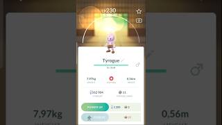 Pokemon GO 236🥊 Tyrogue  Scuffle Pokémon just light collection [upl. by Ralat]