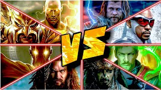 Black Adam vs ThorNamor vs AquamanDrfate vs DrstrangeAntman vs Atom Smasher Explained in Hindi [upl. by Haggai791]