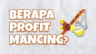 Berapa PROFIT dari Mancing  Growtopia [upl. by Lananna]