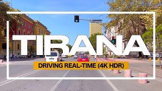 TIRANA ALBANIA  DRIVING REALTIME September 2023 THE CAPITAL OF ALBANIA【4KHDR】 [upl. by Yrrum366]