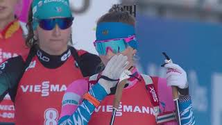 Biathlon Annecy Le Grand Bornand Womens Pursuit  2019–20 Biathlon World Cup 21122019 [upl. by Bittner]