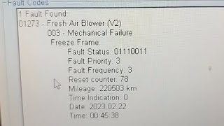 01273 fresh air blower V2 mechanical failure fan not working Aeroterma blocată VW Passat B6 [upl. by Nidya]