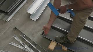 How to Use the Klip Lok Turn Down Turn Up Tool  Metal Roofing Online [upl. by Leede]