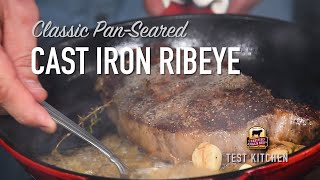 Make a Classic PanSeared Ribeye Steak Recipe [upl. by Fernandez965]