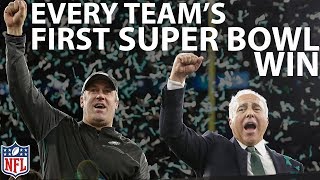 Every Teams First Super Bowl Win  NFL Highlights [upl. by Odlanar]