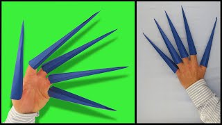 Long claws made of paper  origami [upl. by Elleimac]