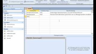 DB04UE05 Datenbanken mit MS Access LE04 Relationales Modell Teil05 Tabelle Benutzer [upl. by Naeroled]