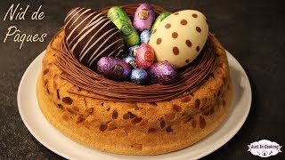 ❀ Recette de Gâteau Nid de Pâques  Biscuit de Savoie et Mousse au Chocolat ❀ [upl. by Ahsieyn474]