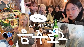 아 스무살 되니까 좋다 막이래ㅋ 04년생 아긔들아 02년생 웅니도 술 먹는다🌀🍻 술찌들의 건전한 1월 1일 음주로그🥵 그리고 엄마 생신파티🌬🎂💖 [upl. by Laefar]