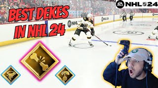 THE BEST DEKES TO USE IN NHL 24 [upl. by Nofpets415]