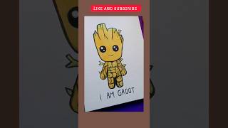 groot drawing easy [upl. by Notserk]