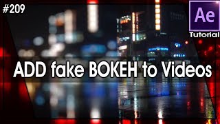 Bokeh effect  Bokeh Background  After Effects tutorial by Balu Prime [upl. by Enymsaj]