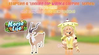 starting a “finding winged caprine”series and talk about new update HORSE LIFE ROBLOX [upl. by Chapman]